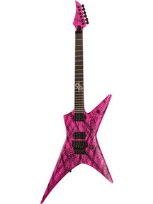 Solar Guitars X1.6FRPN Canibalismo+ Ηλεκτρική Κιθάρα Explorer με Μαγνήτες HH & Ταστιέρα Ebony Pink Neon