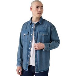 Levi's Ανδρικό Πουκάμισο Τζιν Μακρυμάνικο Κανονική Γραμμή Overshirt Μπλε 0085T-0000