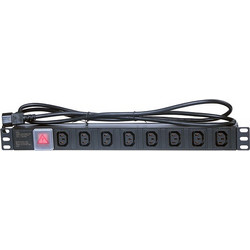 Masterlan PDU-8IEC-MS Πολύπριζο για Καμπίνες Rack 1U 19"