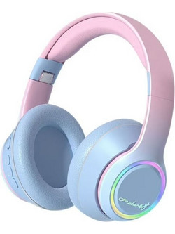 Blue Toys MKV217399 Ενσύρματα & Ασύρματα Bluetooth Ακουστικά Over Ear Ροζ Γαλάζια