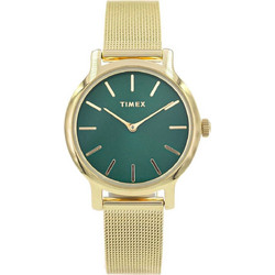 Timex Γυναικείο Ρολόι με Χρυσό Μεταλλικό Μπρασελέ TW2W87300