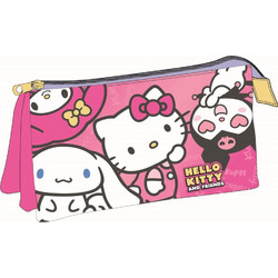 Cerda Hello Kitty Kawaii Cuties Κασετίνα με 3 Θήκες Ροζ 2700002288