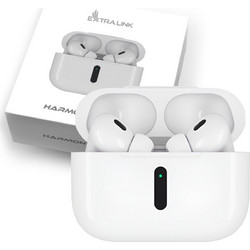 Extralink Lifestyle Harmonysound V1.0 Ακουστικά Bluetooth In Ear Ανθεκτικά στο Νερό White
