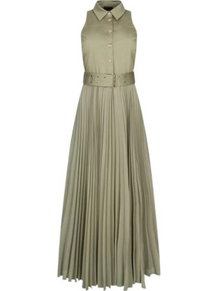 Liu Jo Maxi Καλοκαιρινό Καθημερινό Φόρεμα Χακί CA6263T4691-P9639