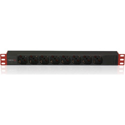 Techly 107746 Πολύπριζο για Καμπίνες Rack 19"