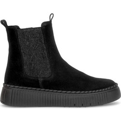 Gabor Γυναικεία Μποτάκια Chelsea Suede Μαύρα 801401-002