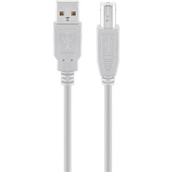 Goobay 68712 Καλώδιο USB-A Male 2.0 to USB-B Male 1.8m Grey