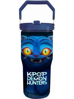 Pyramid K-Pop Demon Hunters Derpy Παιδικό Παγούρι Θερμός Ανοξείδωτο Navy Μπλε 590ml
