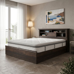 Pakoworld Mozart-Utopia Κρεβάτι Υπέρδιπλο Ξύλινο με Στρώμα 160x200cm 200-001878