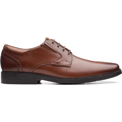 Clarks Lite Low Ανδρικά Σκαρπίνια Derby Δερμάτινα Καφέ 26167571