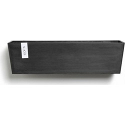 Ecopots Manhattan Large Κρεμαστή Γλάστρα Εξωτερικού Χώρου Ορθογώνια Ανθρακί 55x17.5x15cm 31787