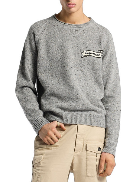 Dsquared2 Ανδρικό Πουλόβερ Γκρι S74HA1668D13233-860
