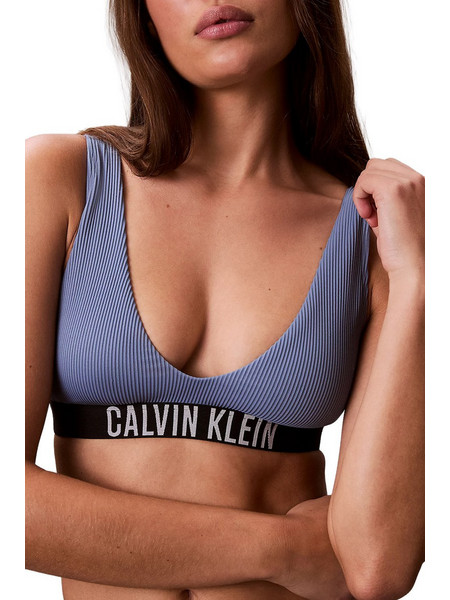 Calvin Klein Bikini Top Μπουστάκι Μπλε LV00Q61211-44J