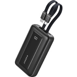 Anker Zolo Power Bank 10000mAh 22.5W με Ενσωματωμένα Καλώδια USB-C & Lightning Power Delivery Black