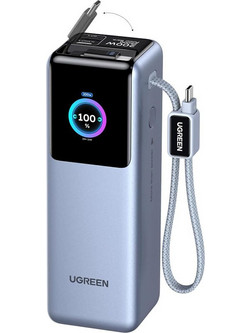 Ugreen Nexode PB728 Power Bank 25000mAh 200W με Ενσωματωμένο Καλώδιο USB-C Power Delivery Light Blue