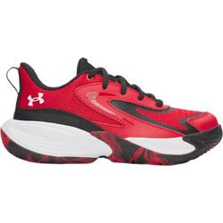 Under Armour Lockdown 8 Παιδικά Αθλητικά Παπούτσια για Μπάσκετ Κόκκινα 6009404-600