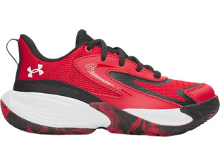 Under Armour Lockdown 8 Παιδικά Αθλητικά Παπούτσια για Μπάσκετ Κόκκινα 6009404-600