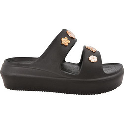 Jomix Γυναικείες Παντόφλες Καλοκαιρινές Flatforms Αντιολισθητικές Μαύρες WEF260104