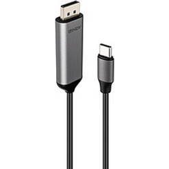 Lindy Καλώδιο DisplayPort to USB-C Male 2m Black 43504
