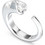 Guess Crystal Love Γυναικείο Δαχτυλίδι από Ατσάλι Ασημί UBR06362JWRH