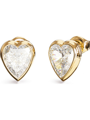Guess Crystal Love Γυναικεία Σκουλαρίκια Καρφωτά από Ατσάλι UBE06361JWYGT