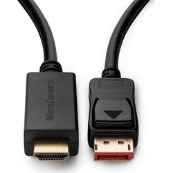 Microconnect Καλώδιο DisplayPort to HDMI Male 2m Black 5704174300519