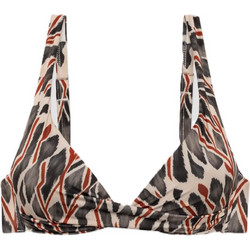 Minerva Bikini Top Ανθρακί Μπεζ 90-9521