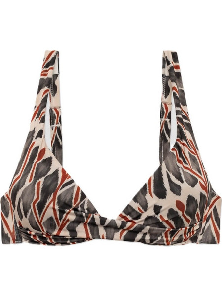 Minerva Bikini Top Ανθρακί Μπεζ 90-9521