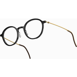 Lindberg 5350 K24/GT47 Γυναικείος Σκελετός Γυαλιών Οράσεως Μεταλλικός Χρυσός Μαύρος