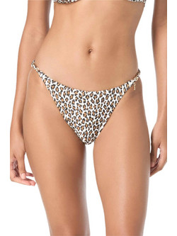 Michael Kors Bikini Slip Animal Print Εκρού Ταμπά MM25040-119