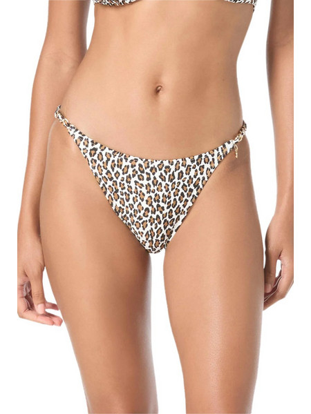 Michael Kors Bikini Slip Animal Print Εκρού Ταμπά MM25040-119