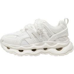 Buffalo Malaga Γυναικεία Sneakers Flatforms Λευκά BUFPD00016371