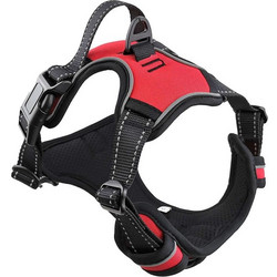 Pet Interest Go Get Pro Σαμαράκι Σκύλου Γιλέκο Anti-Pull Μαύρο Κόκκινο Large