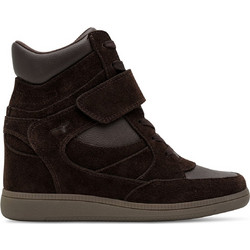 Tamaris Γυναικεία Μποτάκια Αστραγάλου Πλατφόρμα Suede Σοκολατί 1-25282-47-304