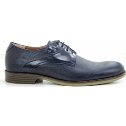 Commanchero Ανδρικά Σκαρπίνια Derby Δερμάτινα Navy Μπλε 91706