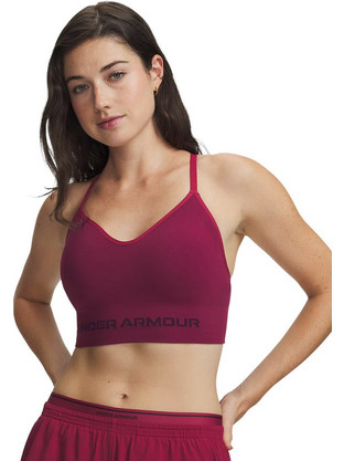 Under Armour Vanish Seamless Αθλητικό Μπουστάκι με Χαμηλή Στήριξη & Αφαιρούμενη Ενίσχυση Μπορντό 1384417-622