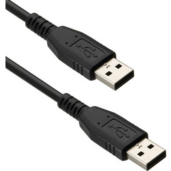 Detech 18077 Καλώδιο USB-A Male 2.0 to USB-A Male 3m Black