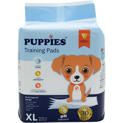 Puppies Επιδαπέδιες Πάνες Σκύλου με Αυτοκόλλητα 90x60cm 30τμχ