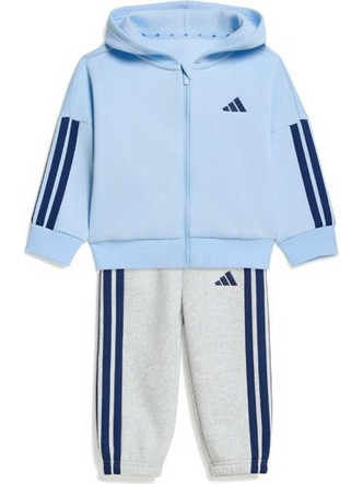 Adidas Βρεφικό Σετ Φόρμας Χειμωνιάτικο Γαλάζιο Γκρι KR9323