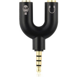 Powertech CAB-J043 Αντάπτορας Ήχου 3.5mm Male to 2x 3.5mm Female