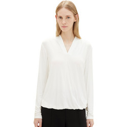 Tom Tailor Γυναικείο Χειμερινό Top Λευκό 1040011-10315