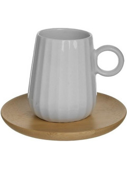 Click Σετ Φλιτζάνια Espresso Κεραμικά Λευκά 90ml 6τμχ 6-60-476-0030