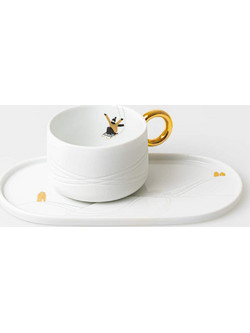Raeder Sledding Φλιτζάνι Cappuccino & Ελληνικού Καφέ Πορσελάνης Λευκό 275ml RD0092315