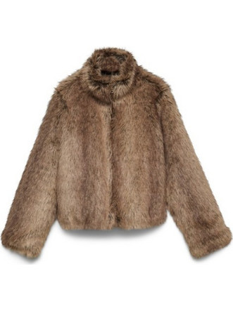 Vero Moda Γυναικεία Γούνα Κοντή Καφέ 10350811