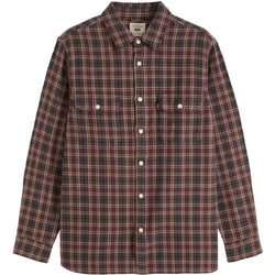 Levi's Ανδρικό Πουκάμισο Βαμβακερό Καρό Μακρυμάνικο Κανονική Γραμμή Καφέ 19573-0309