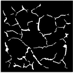 Stamperia Στένσιλ Σχέδια Silent Sea Crackle Pattern 12x12cm KSTDS470