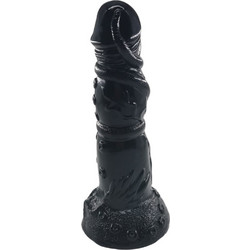 Passion Labs Lorr Dildo με Βεντούζα 20cm Μαύρο