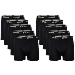 Onurel Ανδρικά Μποξεράκια Σετ 10Pack Μαύρα 129-10