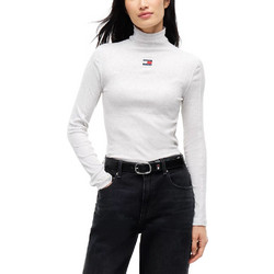 Tommy Jeans Γυναικείο Χειμερινό Top Βαμβακερό Γκρι DW0DW23251-P08
