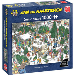 Puzzle Jumbo Jan Van Haasteren Christmas Tree Market 1000 Κομμάτια